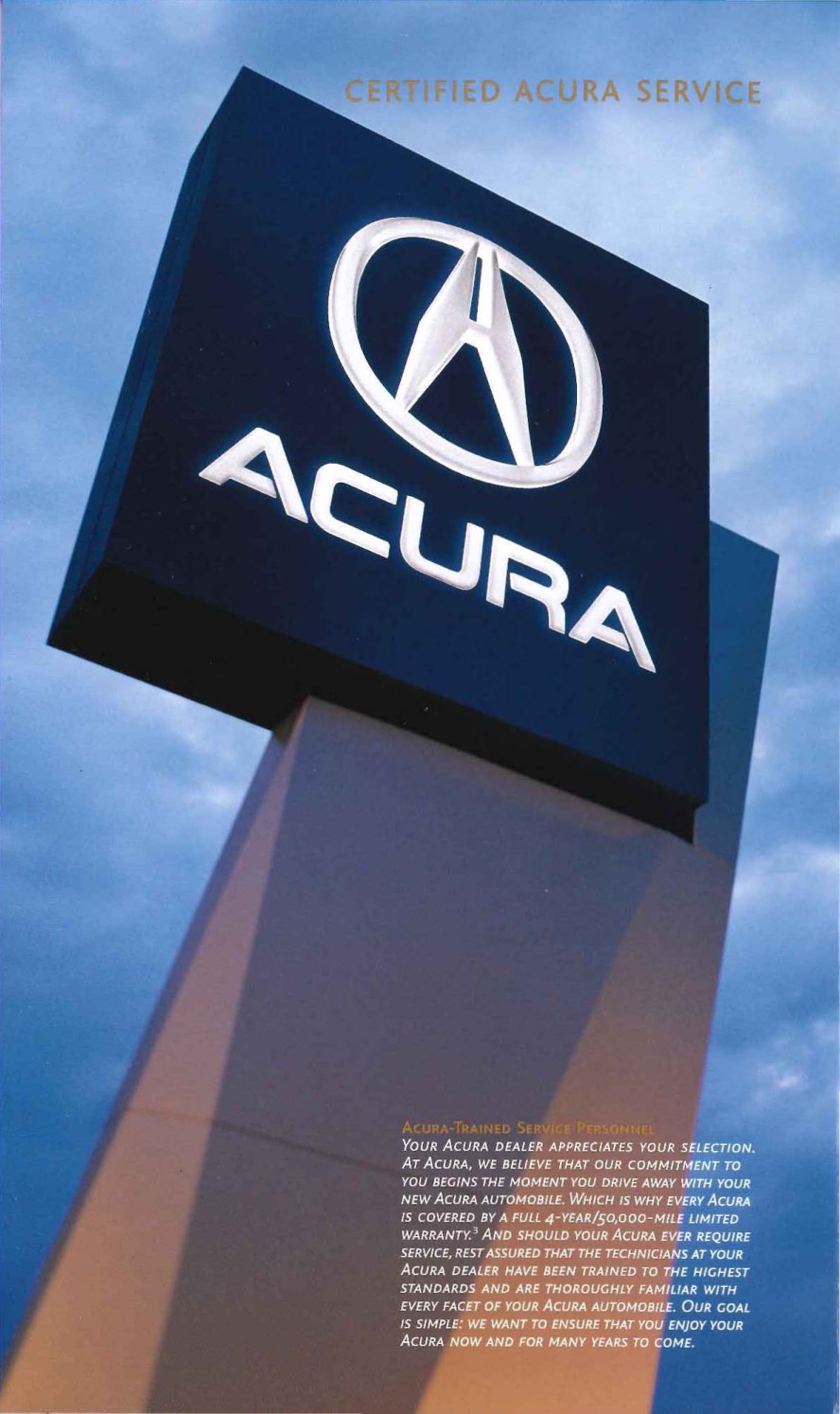 2002 Acura CL Brochure Page 29